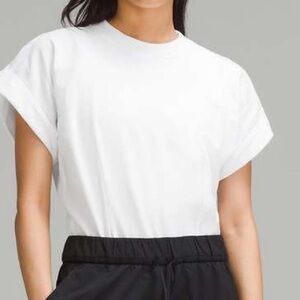 Lululemon Athletica White Cut Out Short Sleeve Women Bodysuit Classic Normcorp